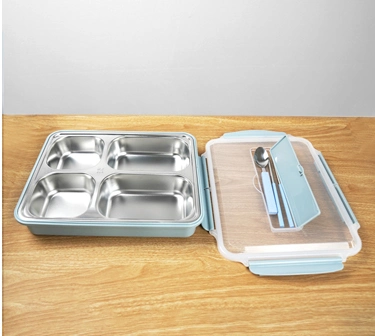 Heavybao New Design Stainless Steel Food Lunch Storage Box for School Office