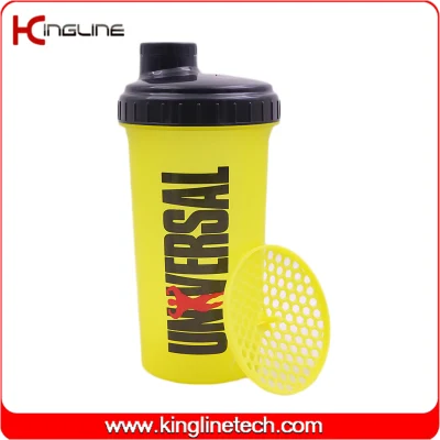 700 ml Protein-Shaker-Kunststoff-Wasserflaschen-Shaker-Flasche (KL-7027D)