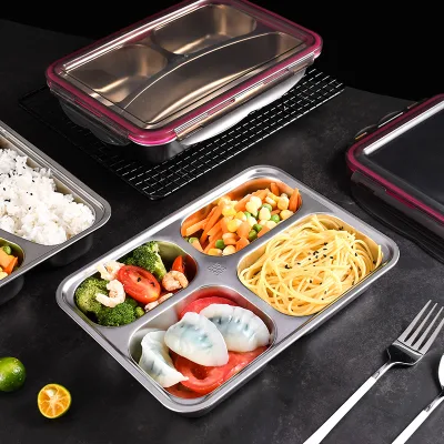 Fabrik Amazon Hot Sale on The Go BPA-freie Lunchboxen Edelstahl-Lunchbox