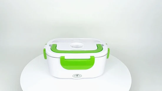 2022 Neues Design, tragbare elektrische Lunchbox mit Edelstahlisolierung und beheizbarem Fach