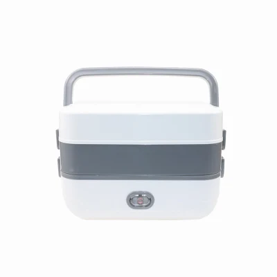 2-lagiger Speisenwärmer aus Edelstahl, elektrisch beheizte Lunchbox